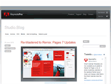 Tablet Screenshot of blog.keynotepro.com